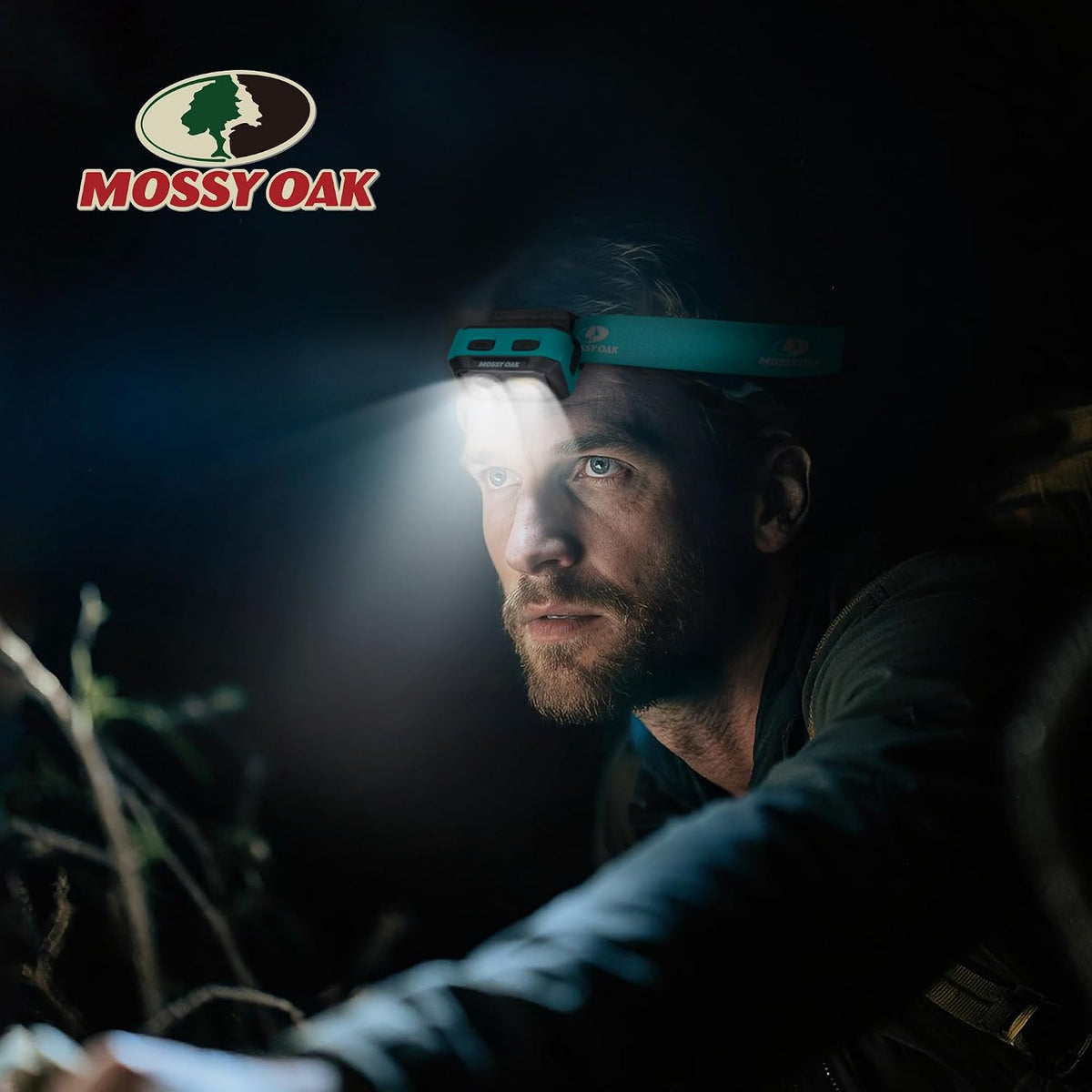 Mossy Oak 600 Lumens Headlamp, Dual Power with Motion Sensor and Magnet