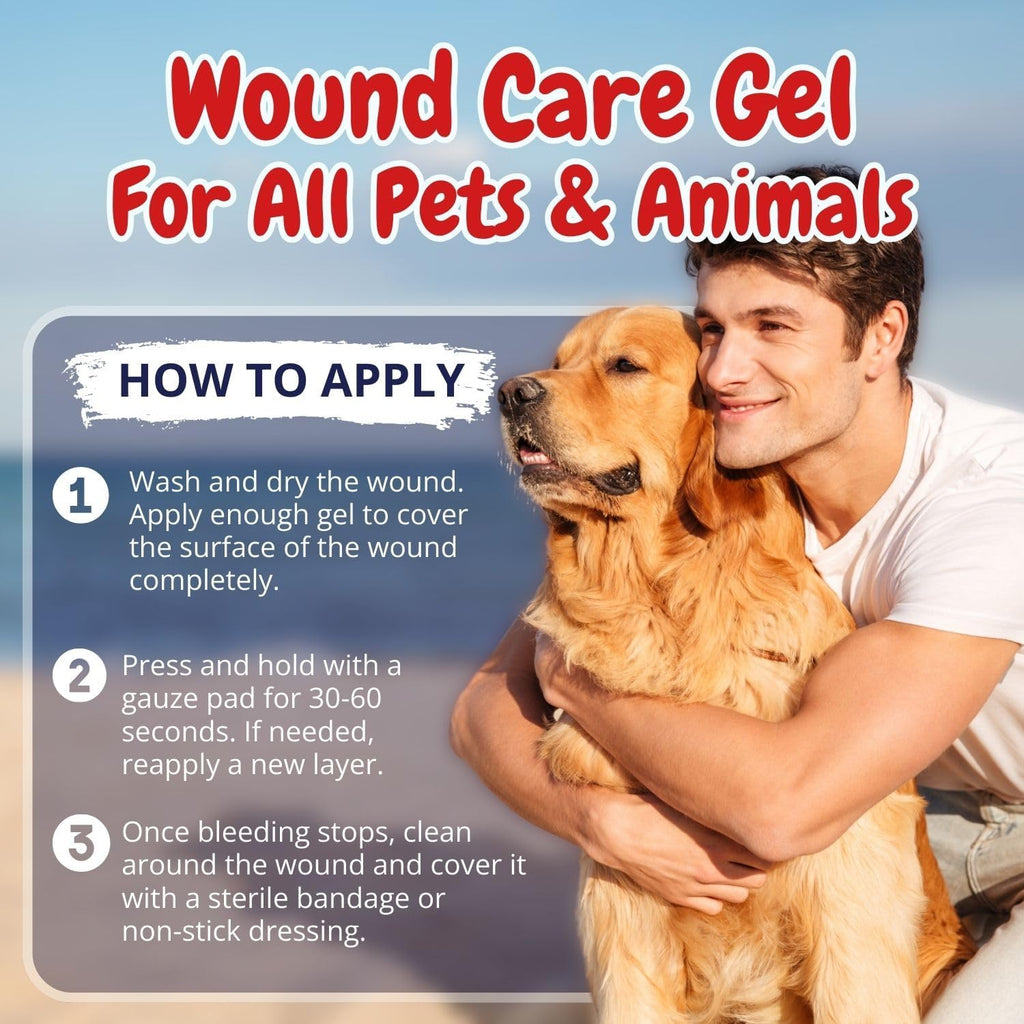 Dog Wound Care Gel for Pets, Styptic Powder Alternative