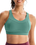RUNNING GIRL High Impact Sports Bras for Women,Racerback Running Bra Workout Crop Tank Tops Longline Sports Bra Push up