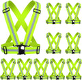 Reflective Vest, High Visibility Safety Vest Straps Reflective Gear for Night Running Walking Cycling for Men Women Kids