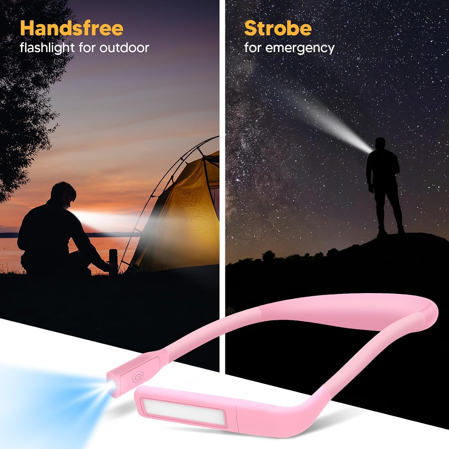 Neck Light, Stepless Dimming Reading Light for Book Lover Gifts