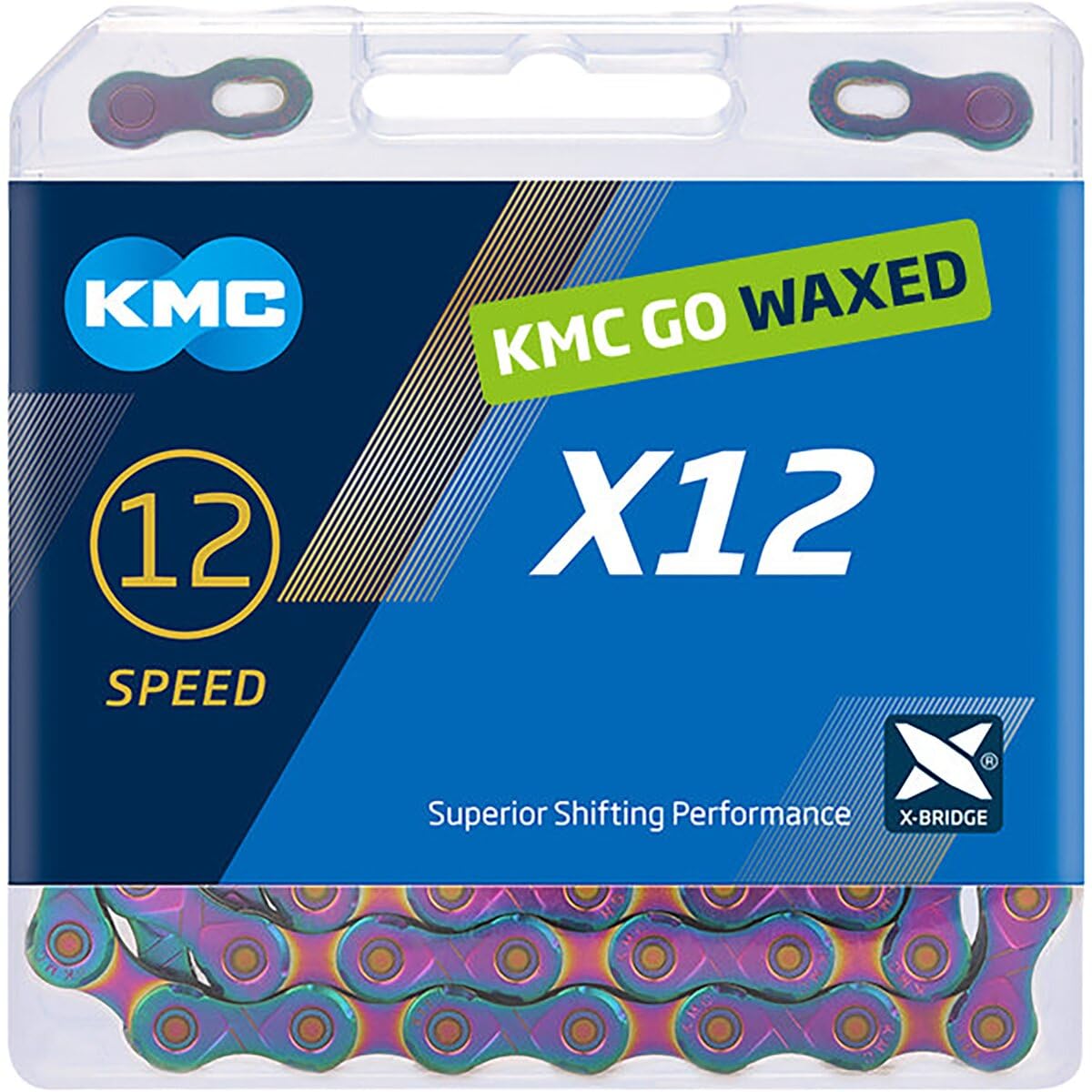KMC Pre-Waxed 12-Speed X12 High-Performance Bicycle Chain, Silver
