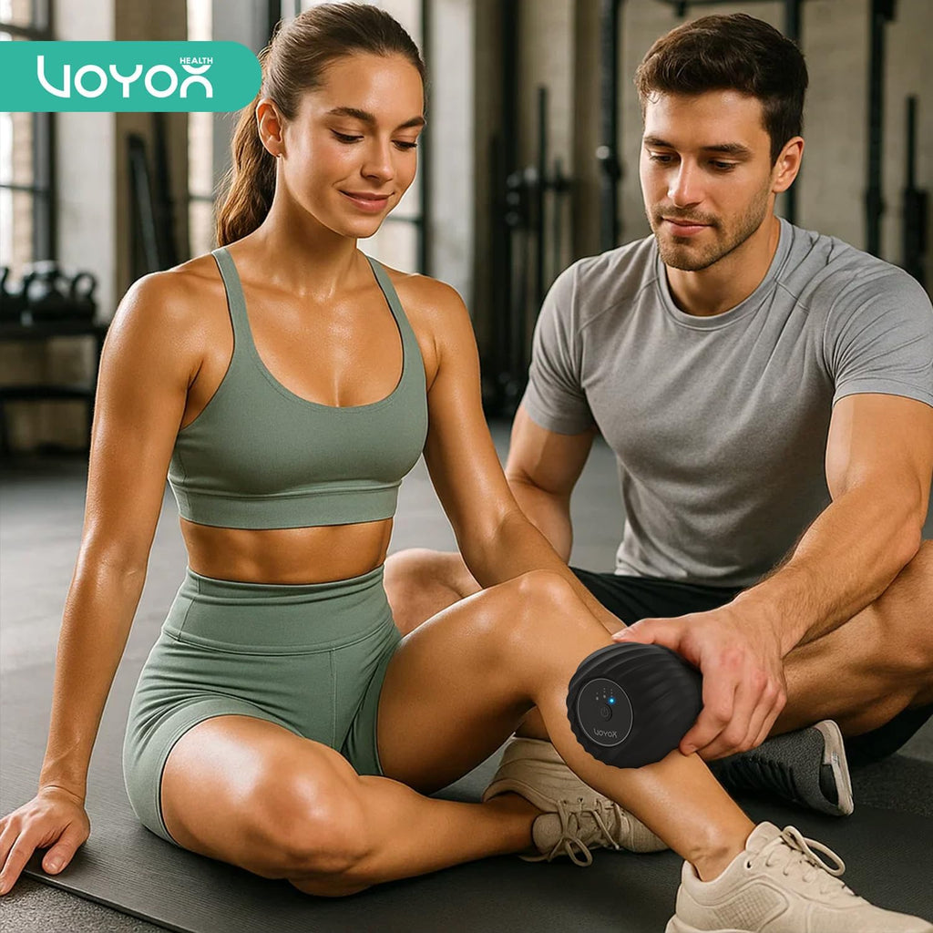 VOYOR-HEALTH Vibrating Peanut Massage Ball, Electric Deep Tissue Roller