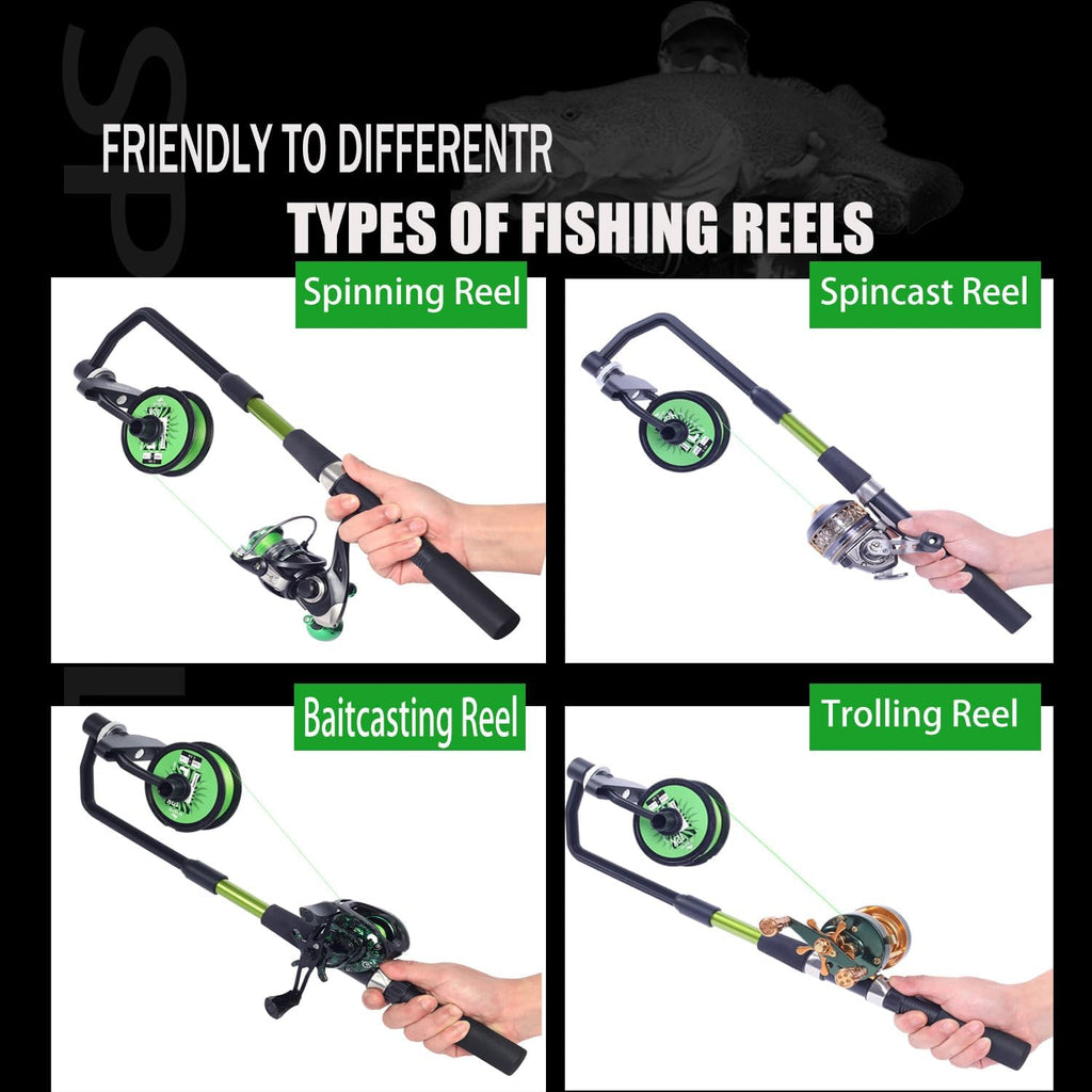 Fishing Line Spooler, Adjustable line Winder,No Line Twist, Portable for Casting & Spinning and Trolling Reel