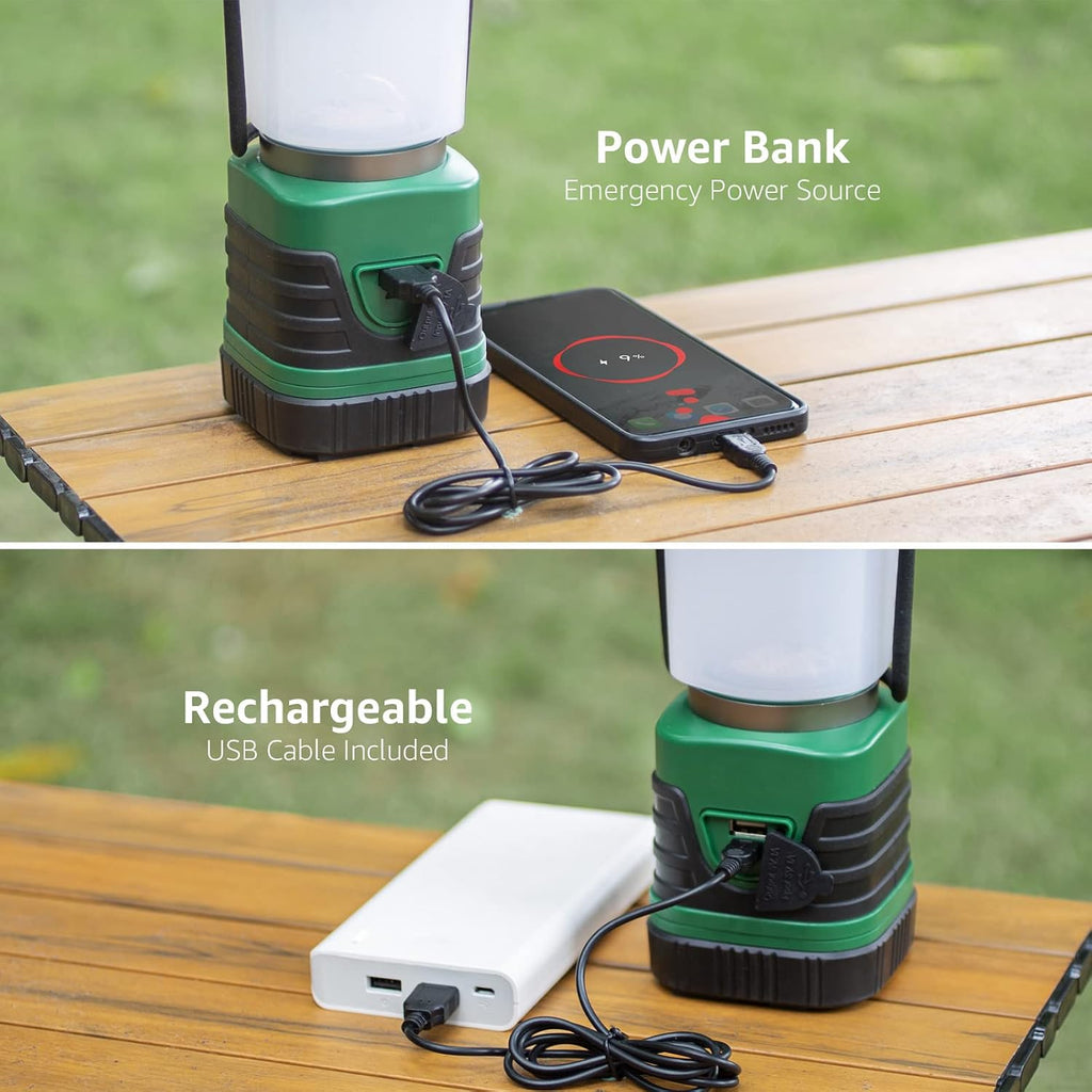 Lepro 1000LM LED Camping Lantern Rechargeable, 4400mAh, 4 Light Modes