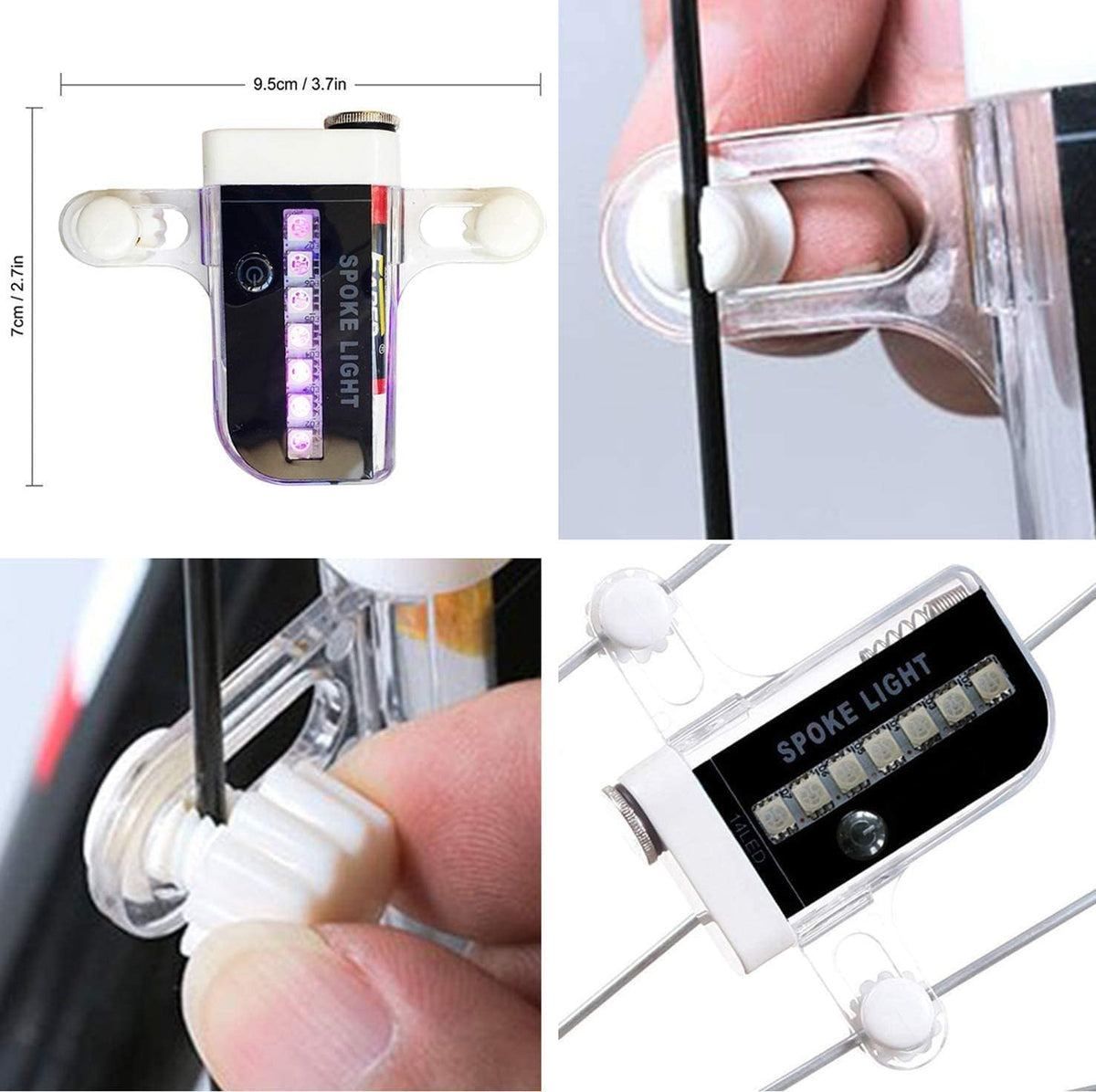 Bike Wheel Lights (2 Pack) - Waterproof LED Bicycle Spoke Lights - Bike Accessories - 30 Different Patterns Change