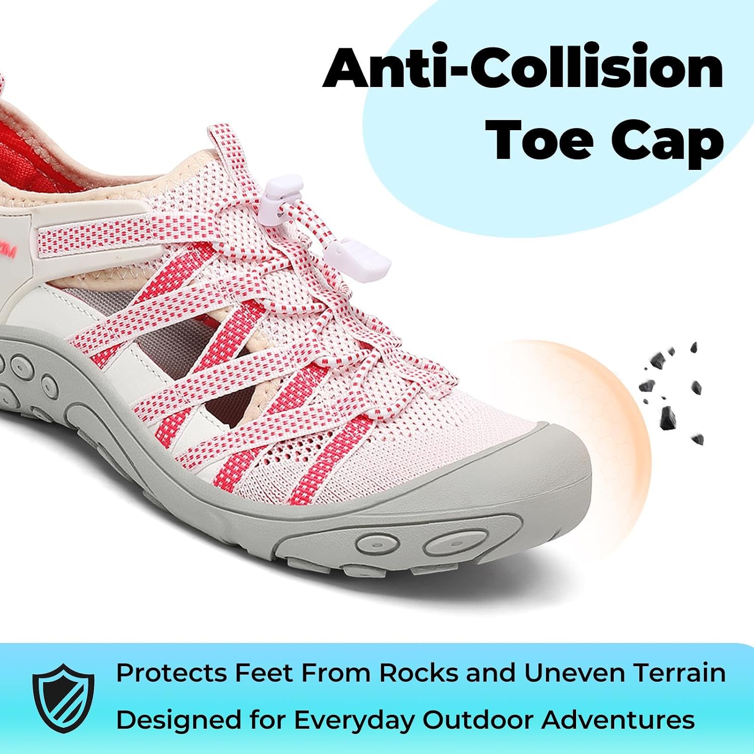 Mishansha Women’s Hiking Sandals Closed Toe, Lightweight Breathable Water Sandals, Non-Slip Outdoor Sport Sandal for Walking Trekking Beach