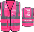 A-SAFETY High Visibility Reflective Safety Vest Customize Logo (XS-8XL)