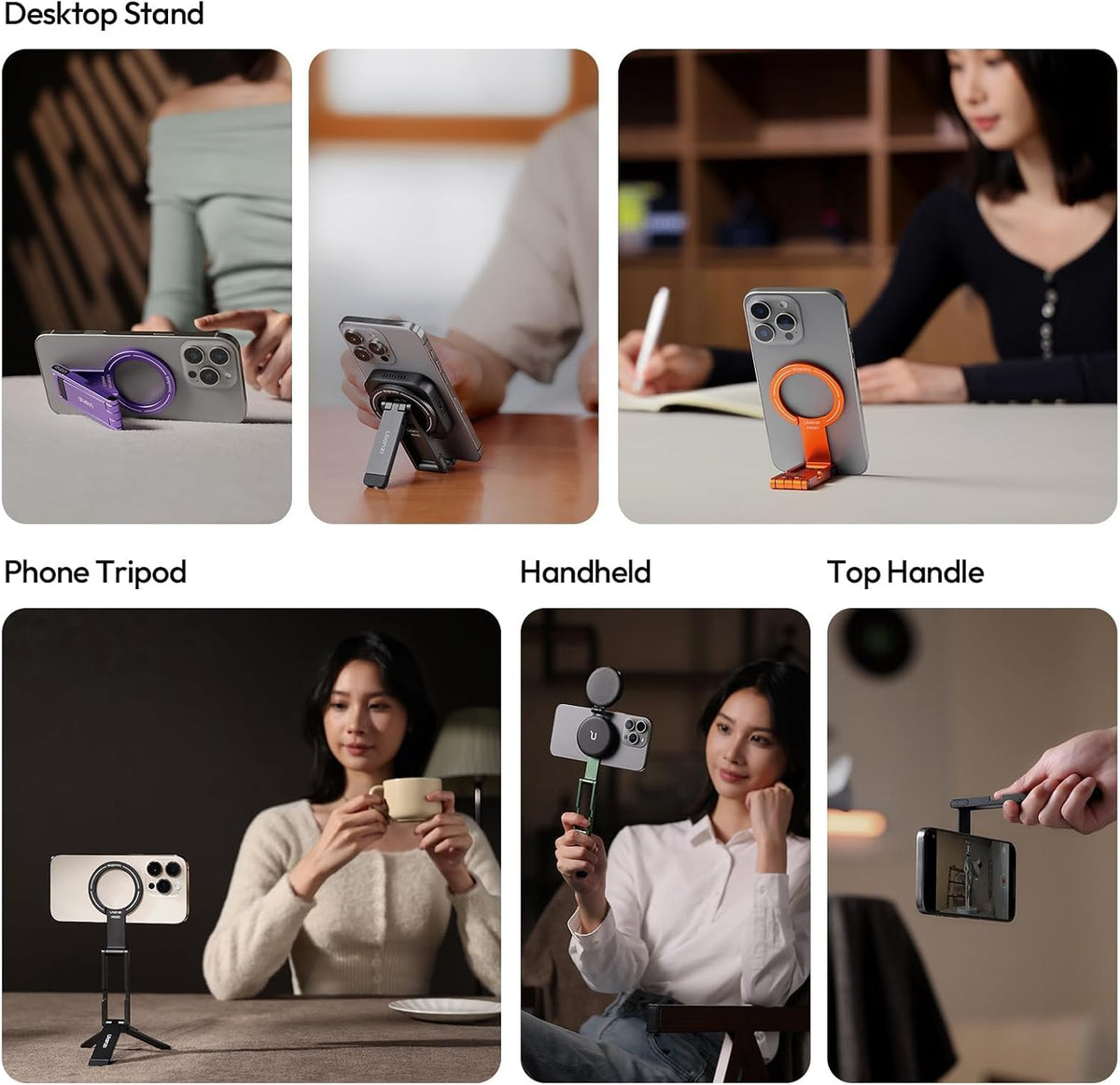 ULANZI MA60 Magnetic Phone Tripod Stand for iPhone 17 16 15 14 13 - Ultra