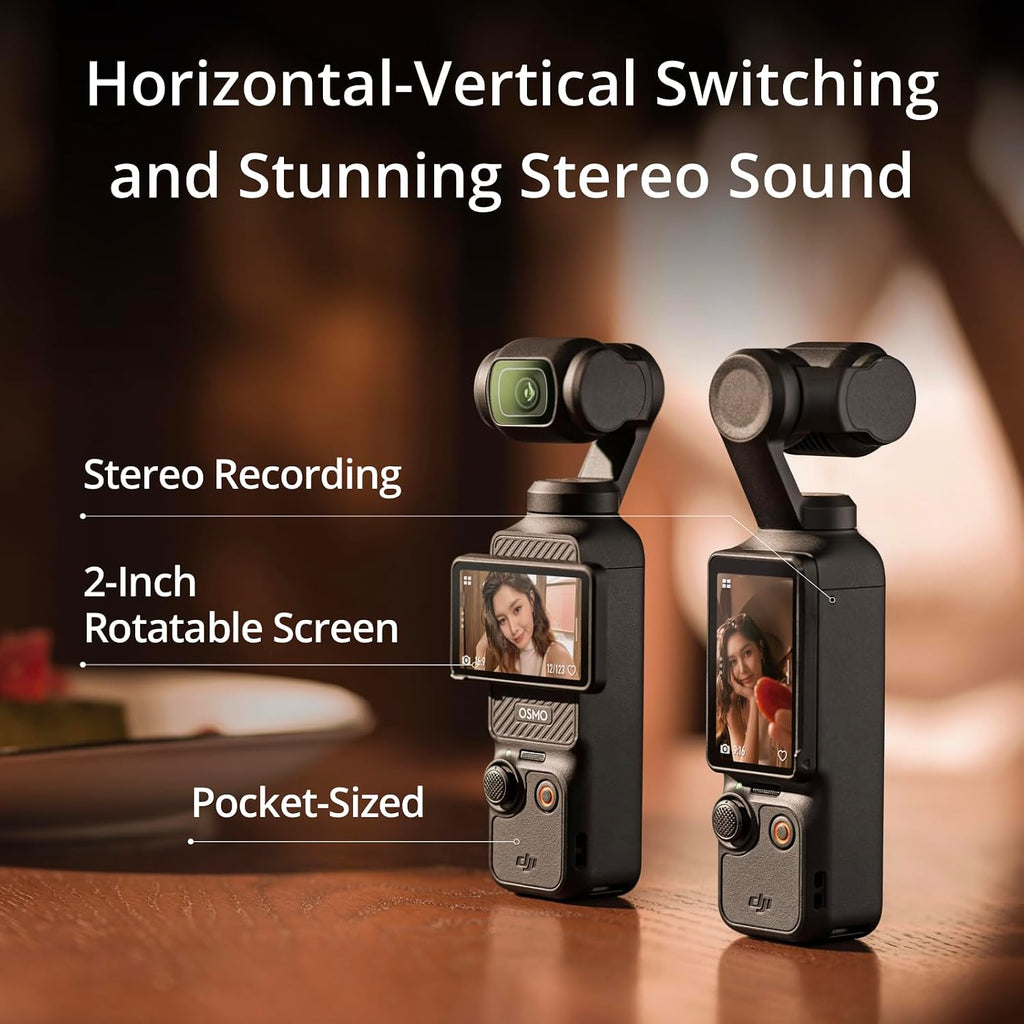 DJI Osmo Pocket 3 Vlogging Camera with 1'' CMOS & 4K/120fps Video