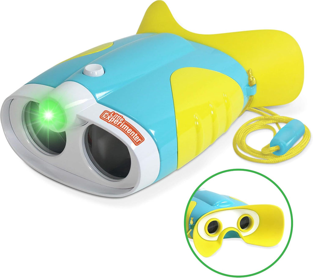Little Experimenter Night Vision Binoculars for Kids, Flashlight, Ages 3-6
