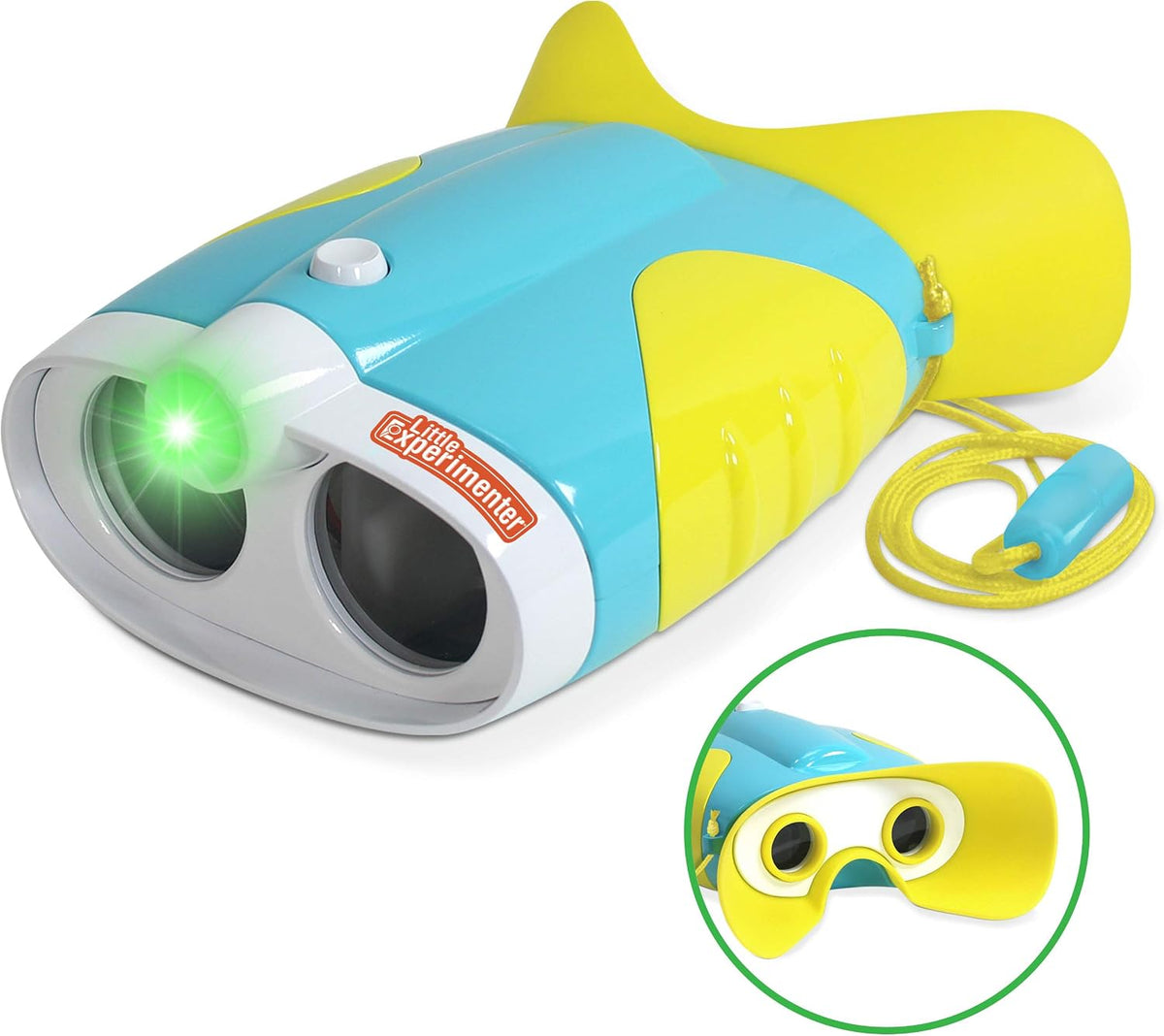 Little Experimenter Night Vision Binoculars for Kids, Flashlight, Ages 3-6