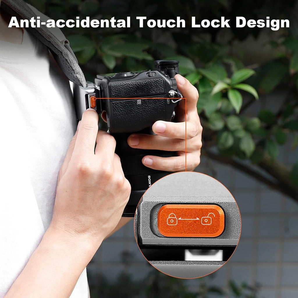 Camera Backpack Clip, Quick Release Kit for Backpack Anti-Loose and Anti-Deflection Suitable for Nomal Cameras and Heavy Cameras