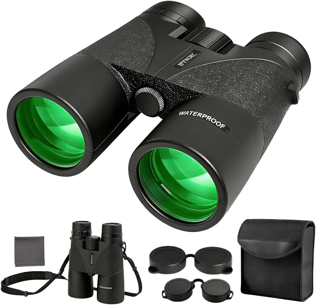 12x42 HD Binoculars for Adults, BAK4 Prism Waterproof Lightweight
