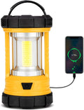 Favourlite Rechargeable Camping Lantern, 3000LM 360° LED Light for Power Outages, 4400mAh with USB-C Emergency Phone Charging, 5 Modes, Water-Resistant Tent Light with Hanging Hooks