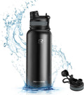 ROCKBROS Insulated Water Bottle with Straw, Stainless Steel Sports Bottle