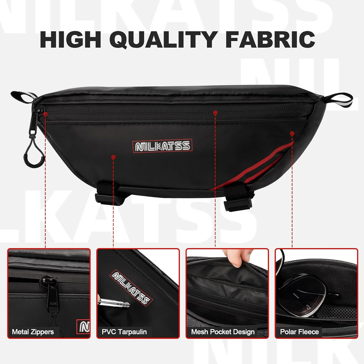 Nilkatss Waterproof Dirt Bike Handlebar Tool Bag Fits Sur Ron & Talaria