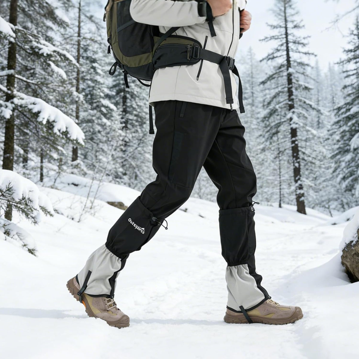 Leg Gaiters for Men Women Adjustable Gators Hiking Snow Gaiters