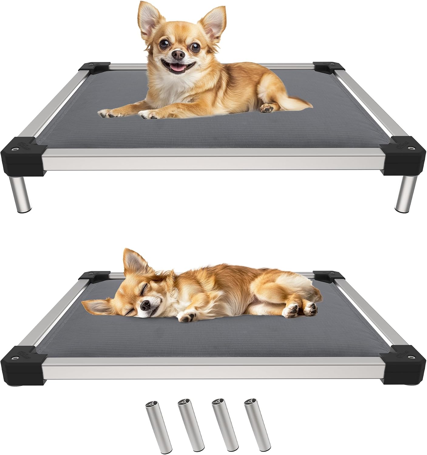 FXW TitanNest Padded Chew-Proof Elevated Dog Bed for Toy Dogs