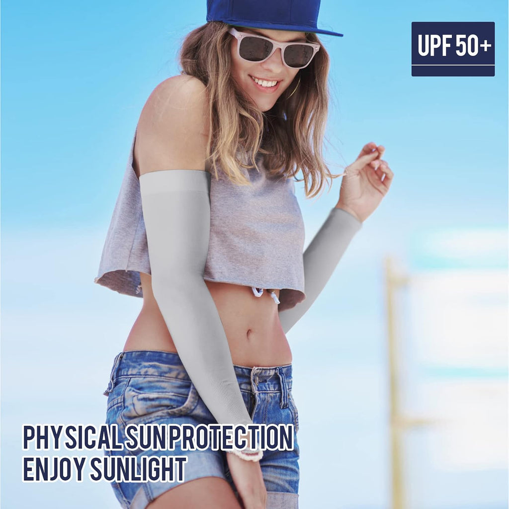 GOUNOD Arm Sleeves for Men Women, UPF 50+ Cooling Sun Protection Sleeves