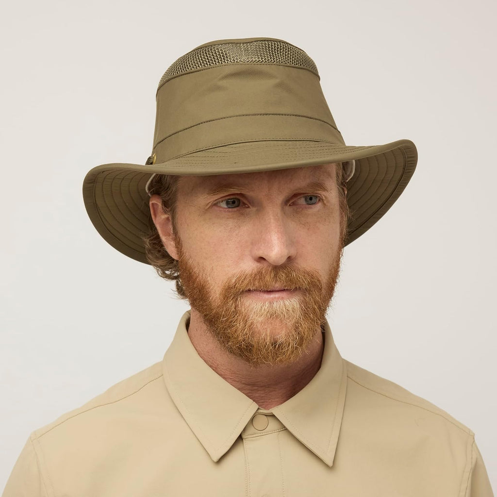 Tilley Womens Ltm5 Airflo Medium Brim Recycled Sun Hat, Olive, 7.75 US