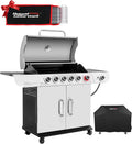 SG6002RC 6-Burner Gas Grill with Sear Burner Silver