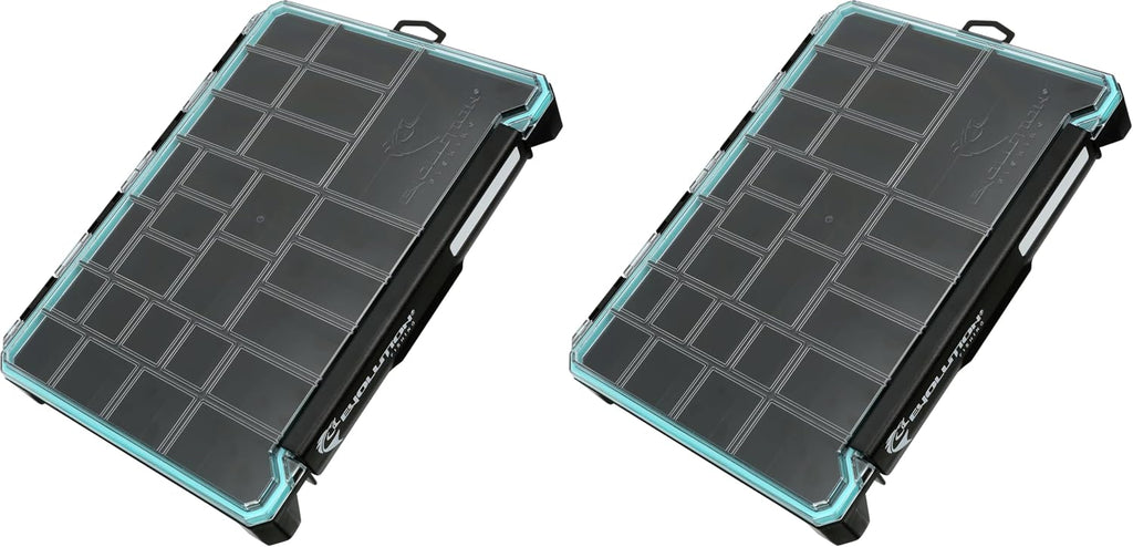 Evolution Fishing BallistiX Terminal Tackle Tray - Waterproof, Anti-Corrosion, One Hand Latch, Clear Lid, Lure Box, Tackle Storage