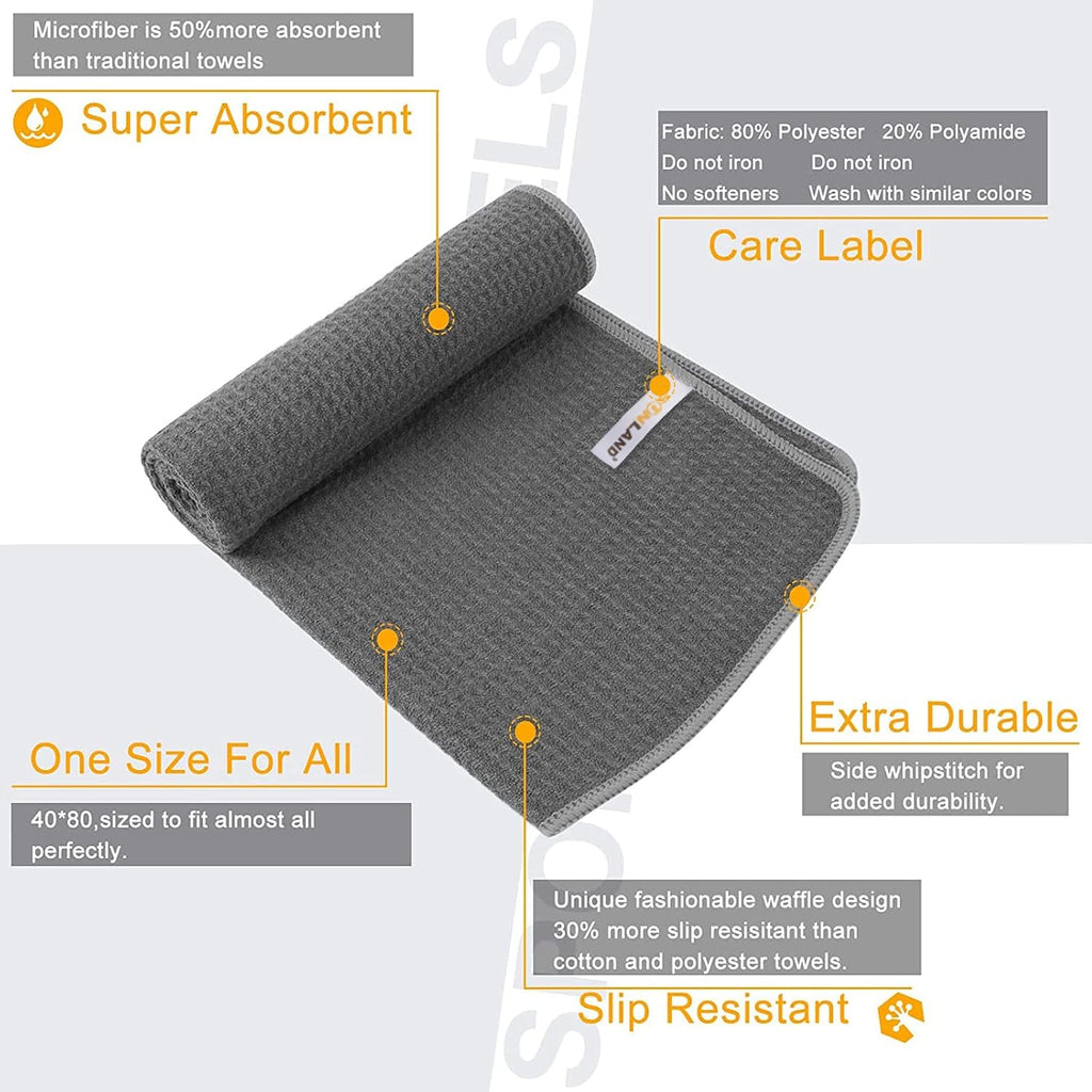 SUNLAND Microfiber Workout Gym Sweat Towels for Men