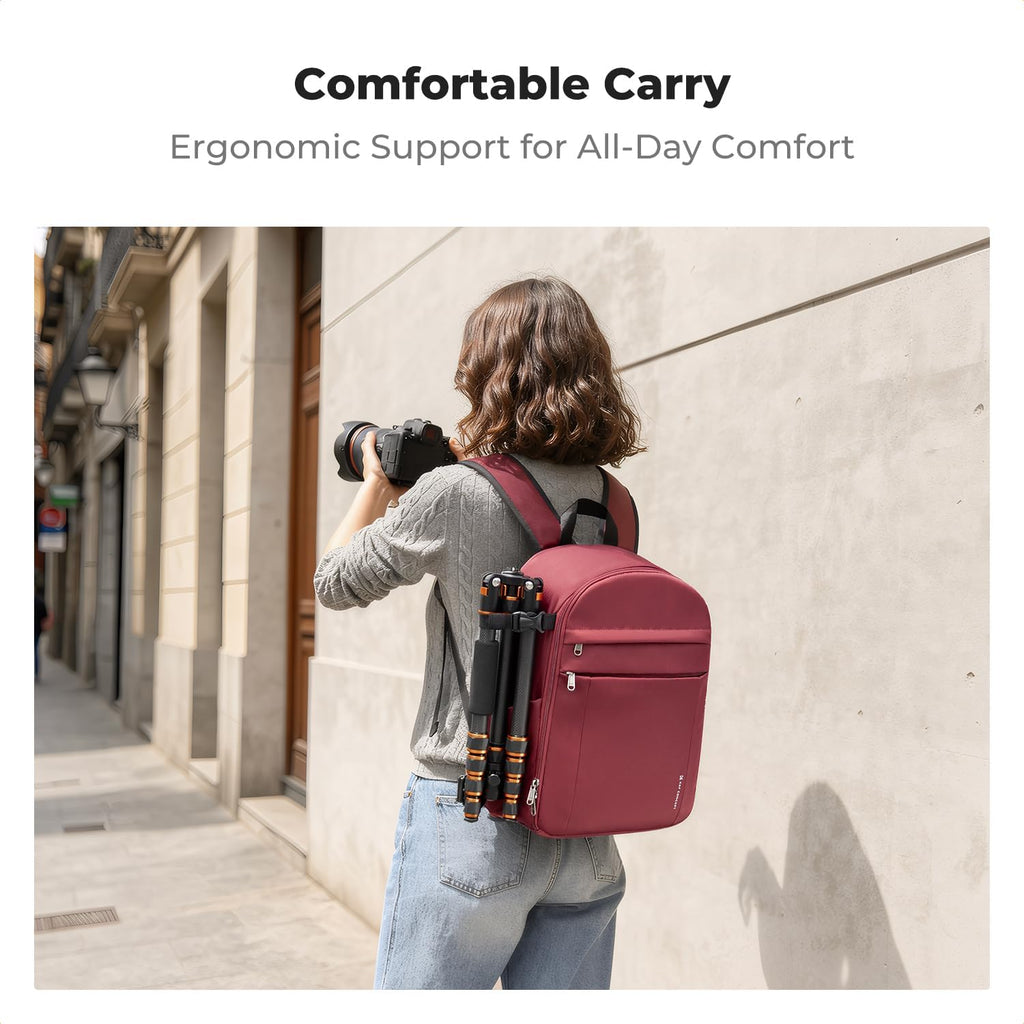 K&F CONCEPT Camera Backpack, DSLR/SLR/Mirrorless Photography Camera Bag