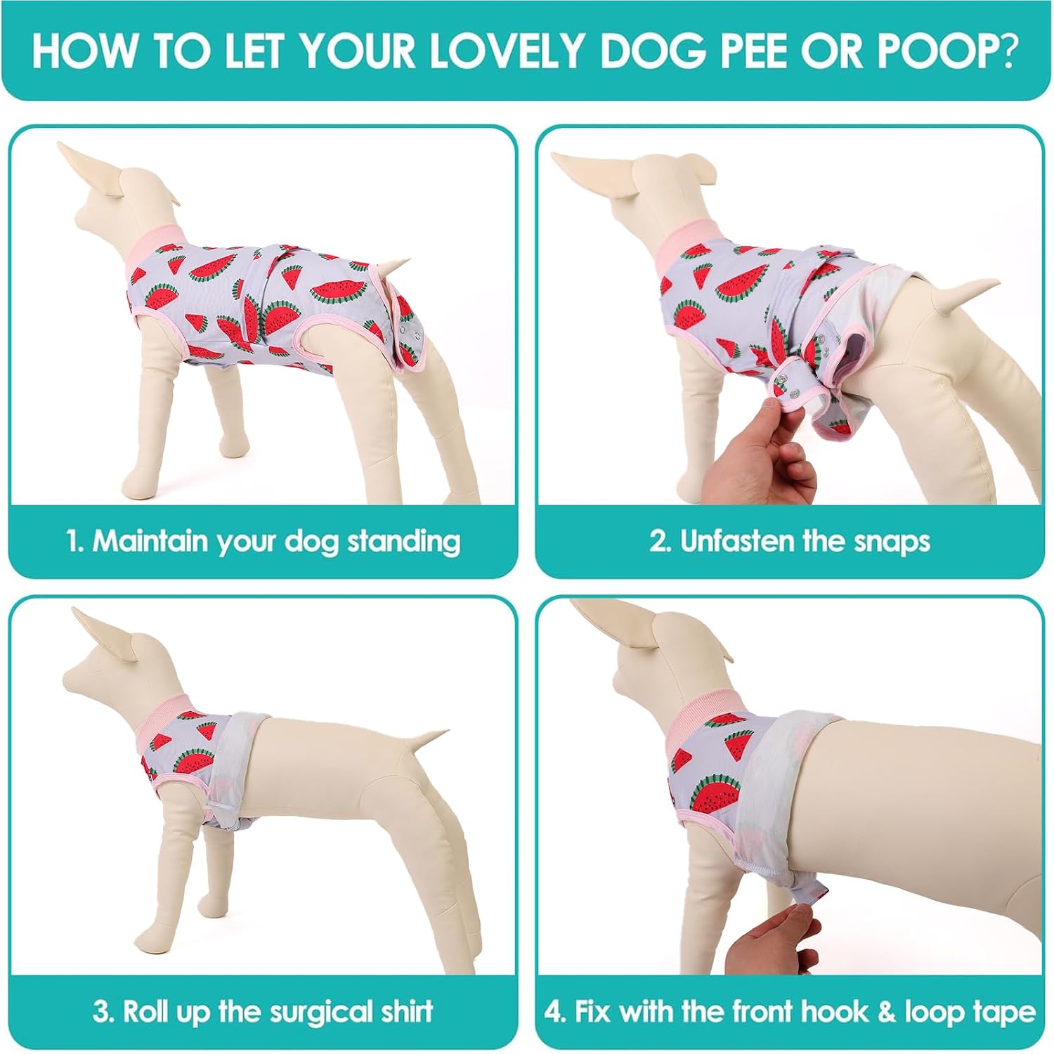 KOESON Lightweight & Soft Surgery Recovery Suit for Large Dogs Female Male