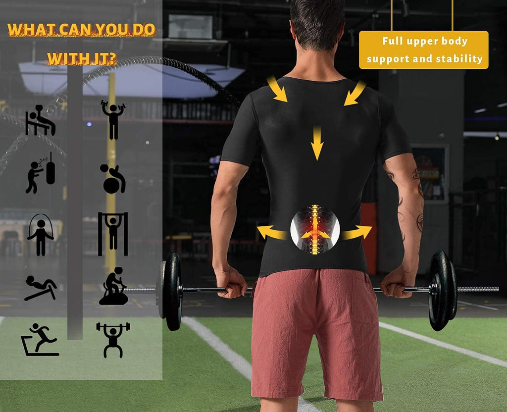 Sauna Shirt for Men Sweat Tank Top Heat Trapping Suit Workout
