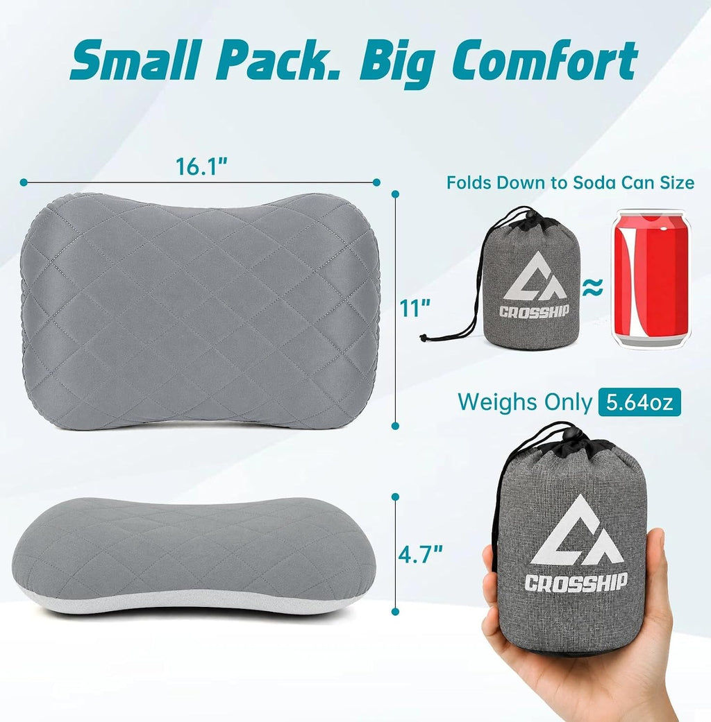 Inflatable Camping Pillow Ultralight for Camping, Travel, Hiking