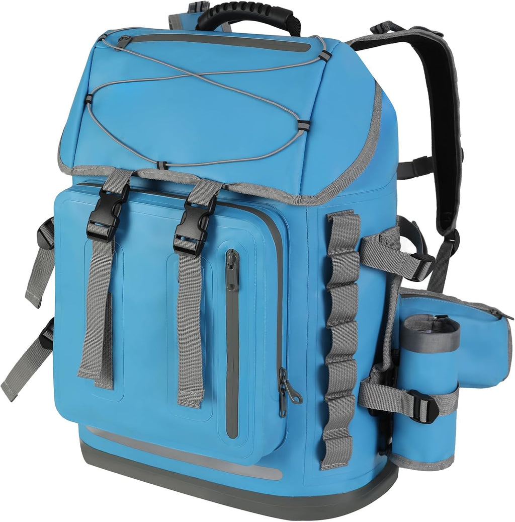 MORXPLOR Waterproof Backpack,Heavy Duty Hiking Backpack,35L/55L Roll Top Closure with Lid,Cushioned Floating Dry Bag Waterproof