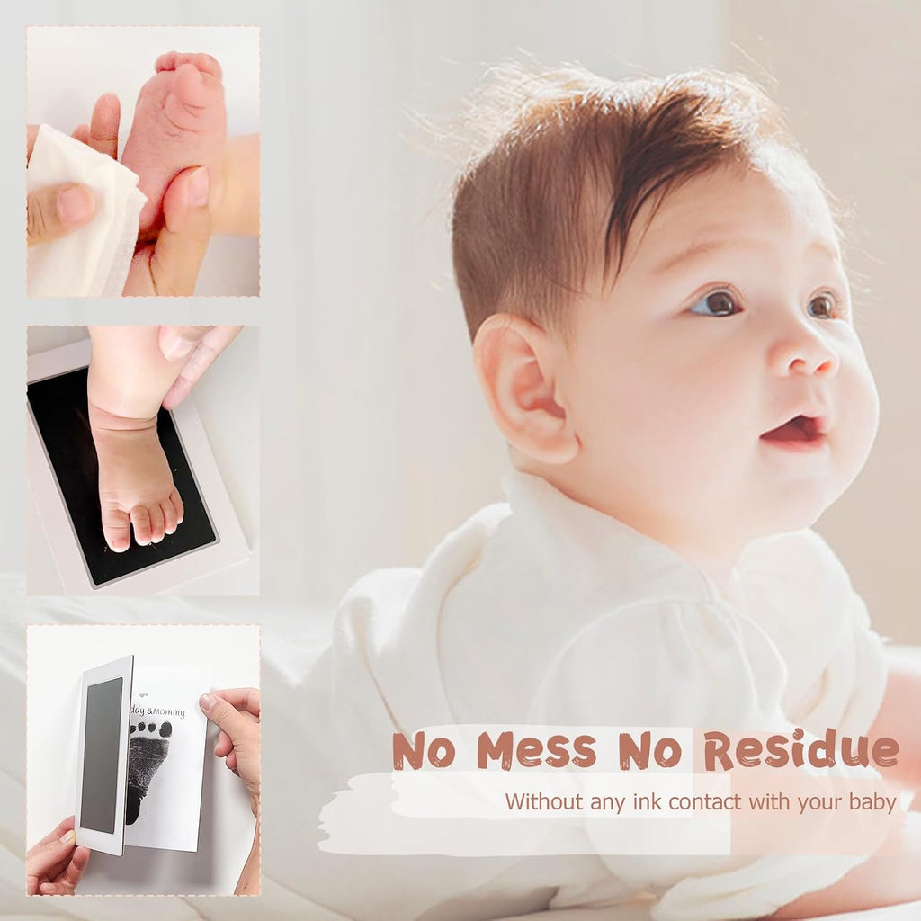 Inkless Baby Hand and Footprint Kit,Clean-Touch Ink Pads