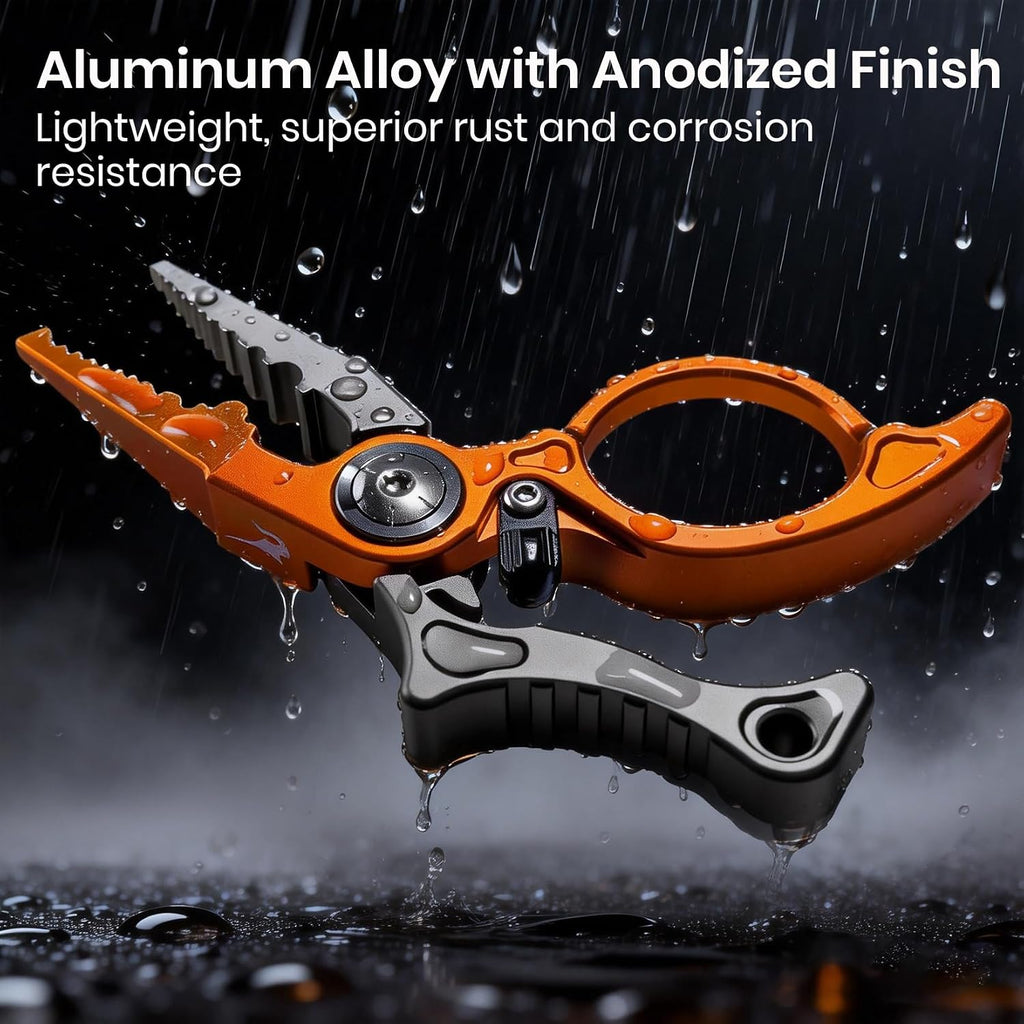 Pristis Micro Pocket Pliers with Zinger Retractor, Aluminum Multi Tool