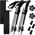Collapsible Trekking Poles for Hiking - Lightweight Foldable Hiking Poles