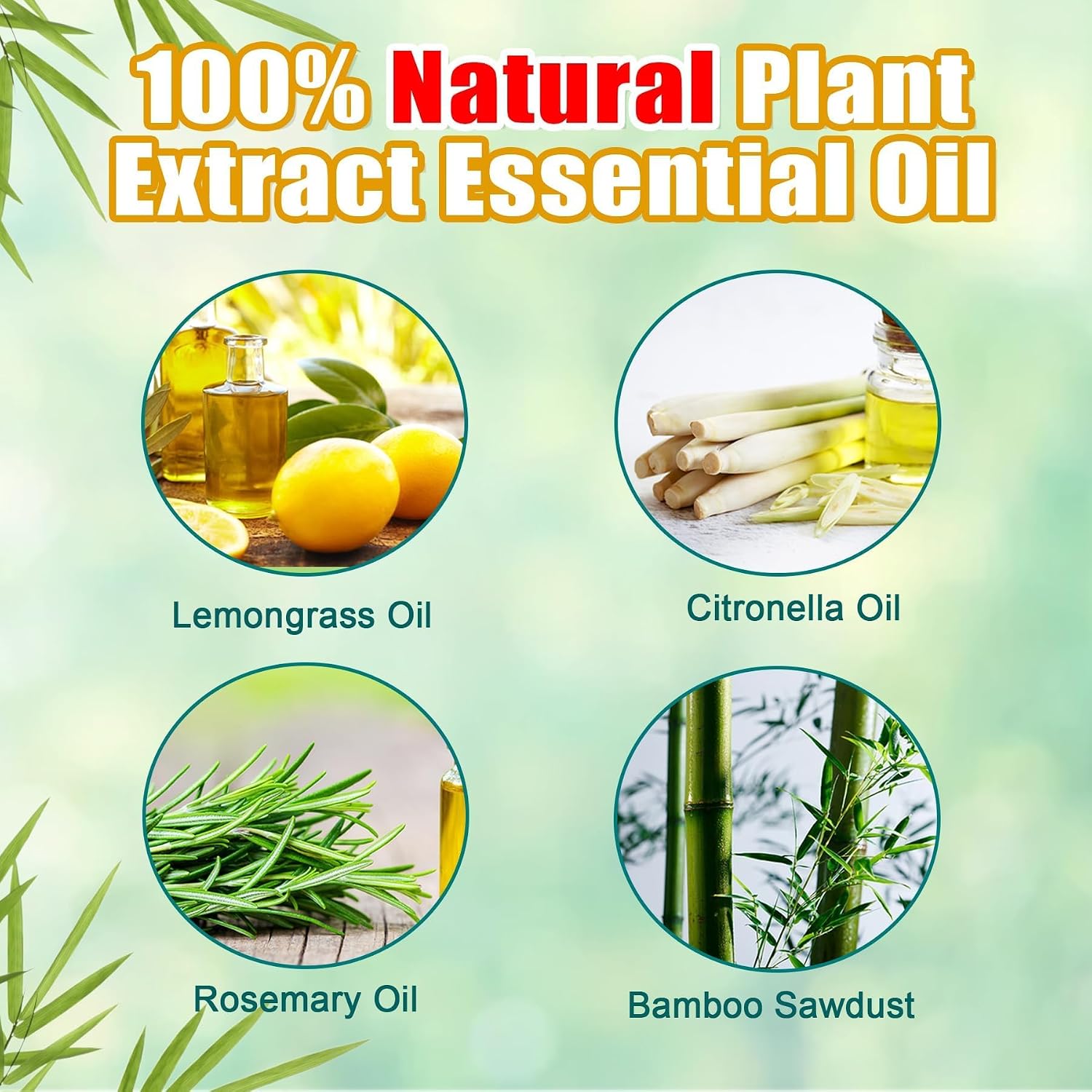 120 Pcs Mosquito Repellent, Citronella Oil Incense Sticks for Patio Camping