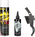 CHEPARK Bike Drivetrain cleaning & lubricating Essentials Kit with Bicycle Degreaser,Bicycle Lubricant Brush Tool- Bicycle Maintenance for Mountain Road Bikes (360P)