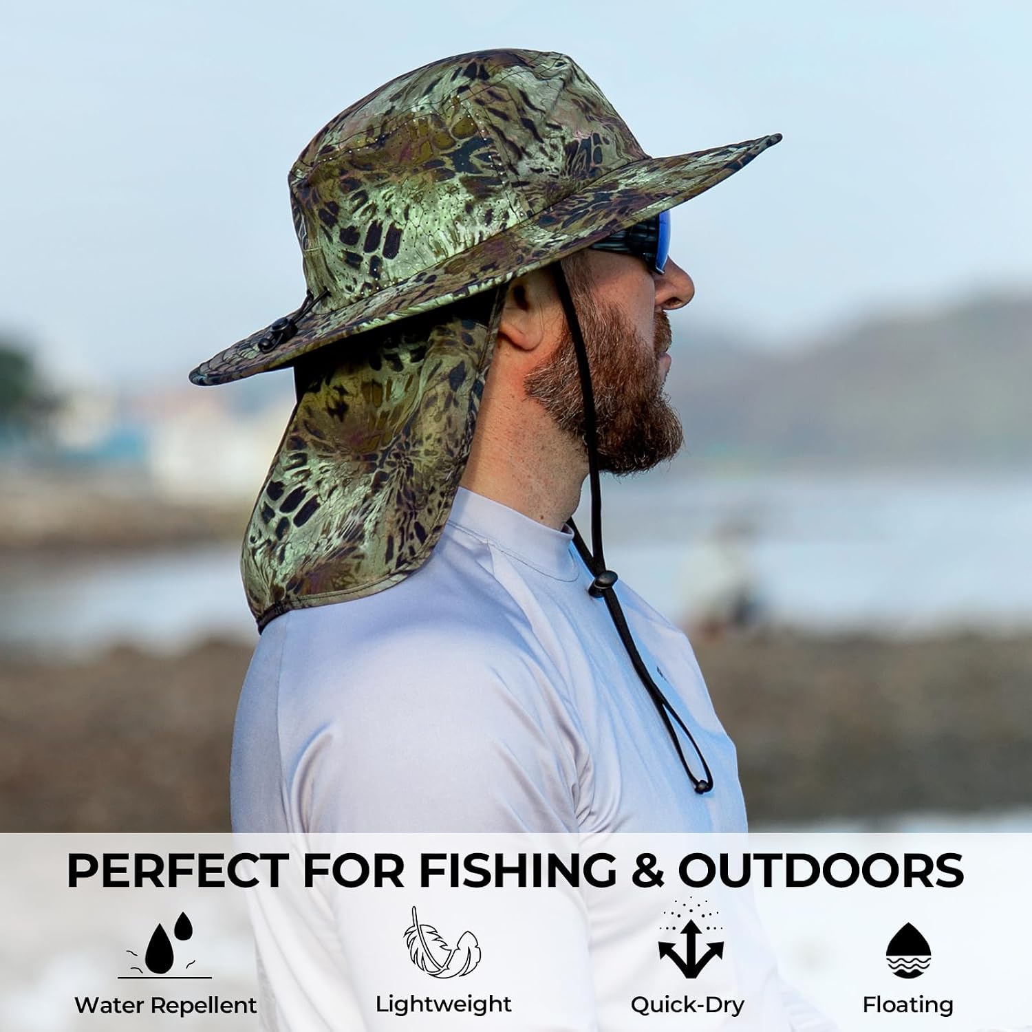KastKing Sol Armis UPF 50 Boonie Hat for Sun Protection, Men Women