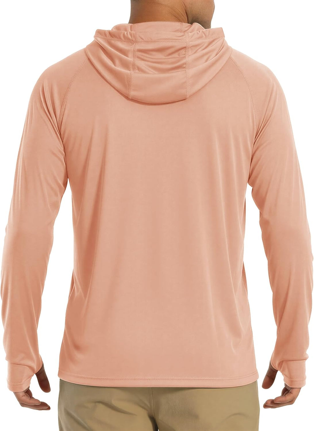 MAGCOMSEN Men's Hooded UPF 50+ Sun Protection T Shirts Long Sleeve Athletic Fishing Shirts Rash Guards