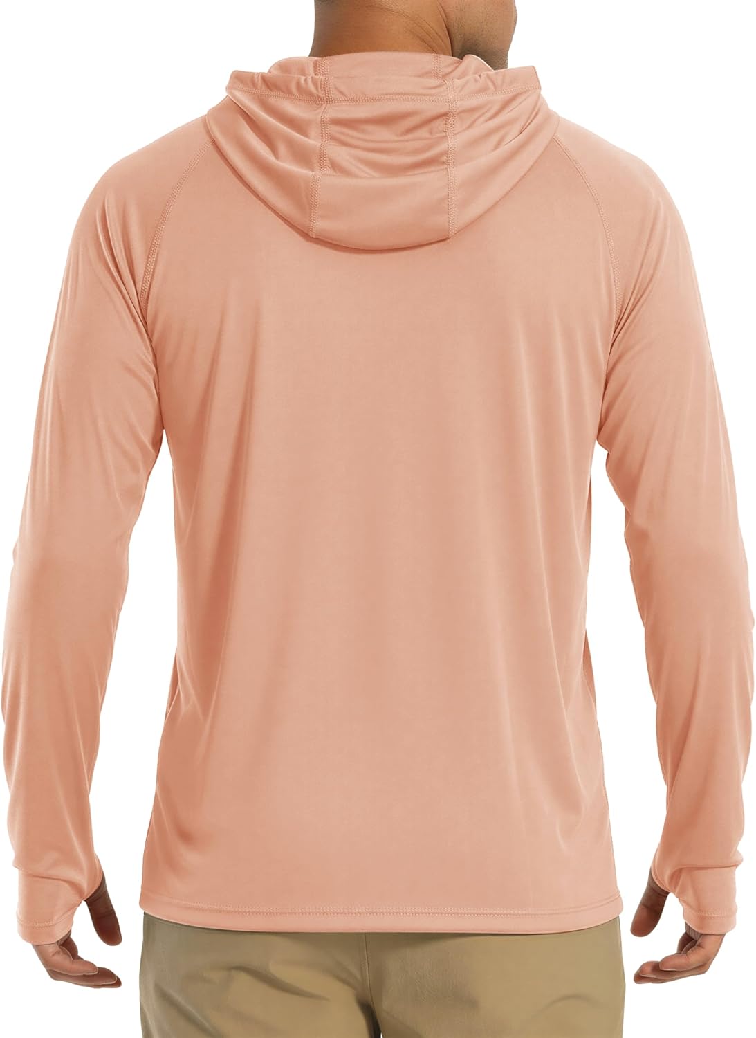 MAGCOMSEN Men's Hooded UPF 50+ Sun Protection T Shirts Long Sleeve Athletic Fishing Shirts Rash Guards