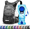 Mothybot Hydration Pack, Insulated Hydration Backpack with 2L BPA Free Water Bladder and Storage, Hiking Backpack for Men, Women, Kids for Running, Cycling, Camping - Keep Liquid Cool up to 5 Hours