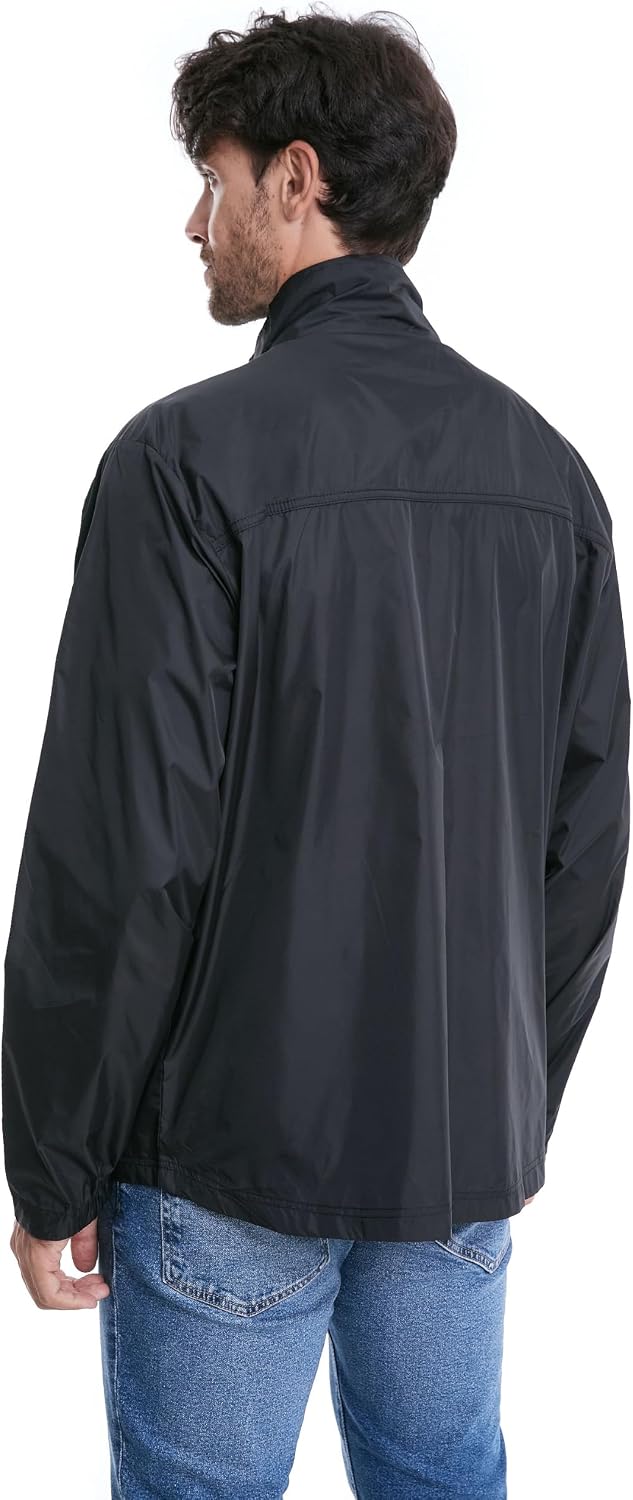 clothin Men's Lightweight Water-Resistant Packable Windbreaker