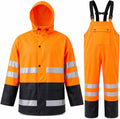Rain Suit For Men & Women Waterproof Heavy Duty Rain Gear Reflective Jacket for Fishing Outdoor Work Raincoats