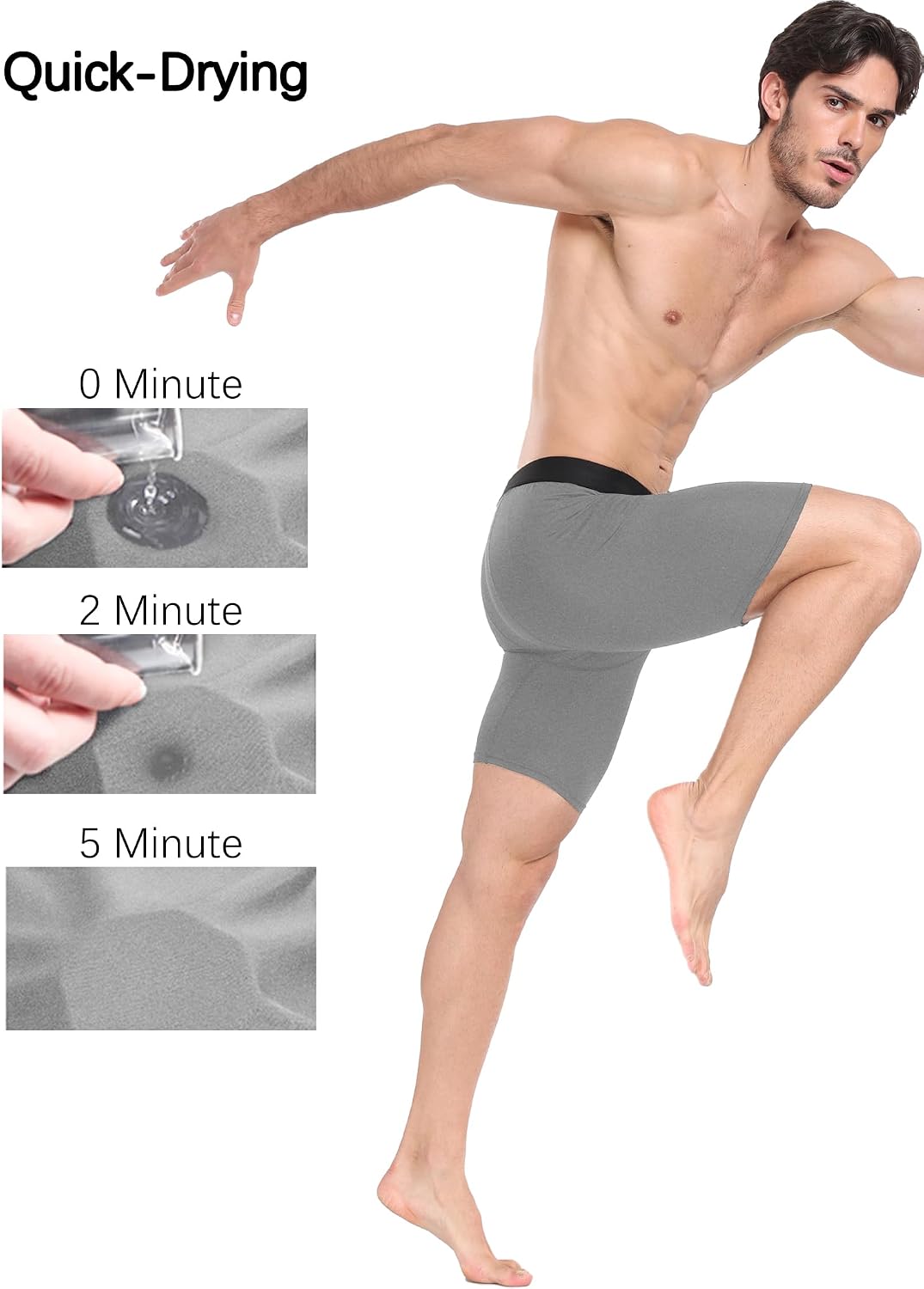 HovSiyla Compression Shorts Men Performance Sports Workout Athletic Running Underwear Shorts Spandex