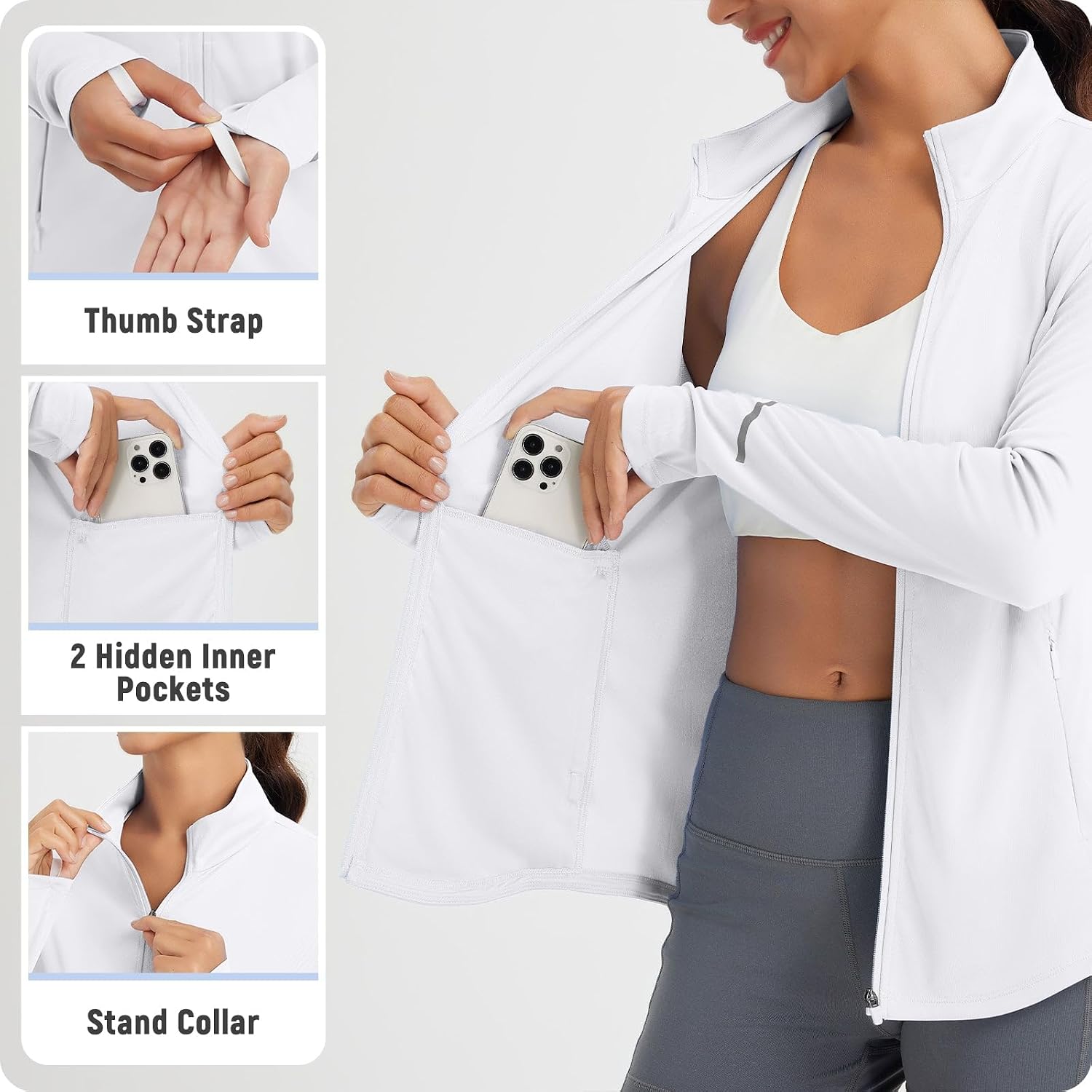 baleaf Women's Sun Shirt Lightweight Jacket Running Long Sleeve