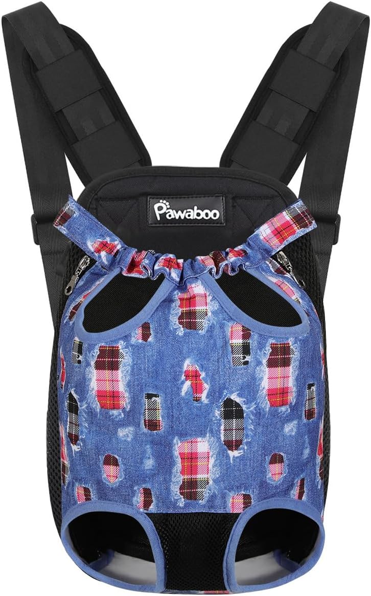 Pawaboo Dog Backpack Carrier, Front Chest Carrier for Small Dogs