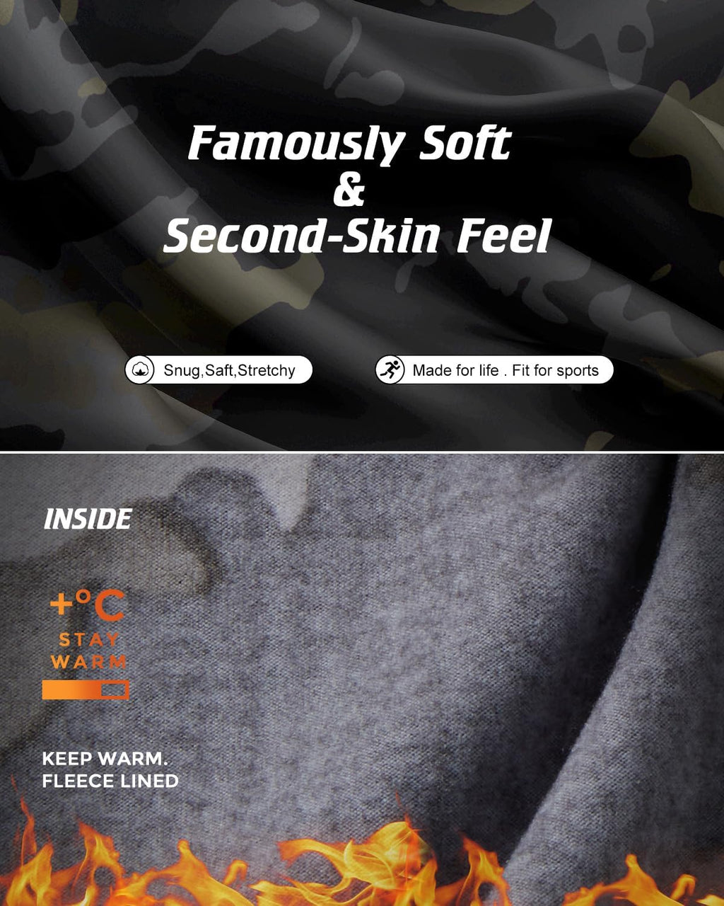 Thermal Underwear Long Johns for Men Cold Weather Base Layer Set