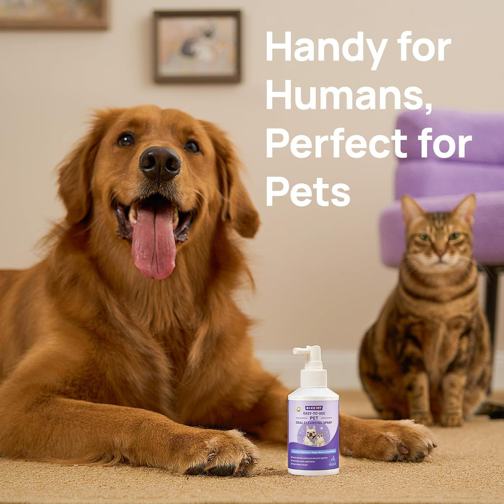 HICC PET Dog Mouth Cleaning Spray, Helps Freshen Breath, 5.1 Fl Oz