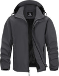 WENRONSTA Men's Lightweight Rain Jacket Waterproof Windbreaker Hooded Raincoat Shell Jacket Outdoor Hiking Fishing Travel